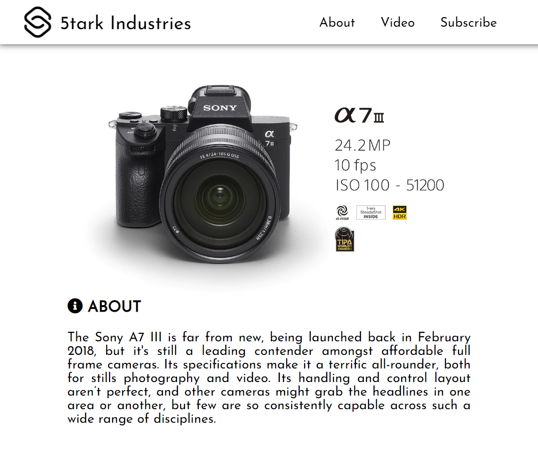 image for Product landing page